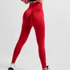 Leggings Deportivos de Yoga Ajustados de Tiro Alto, Secado Rápido, Transpirables, con Control de Abdomen, Realce de Glúteos, Color Durazno