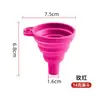 Funil de Silicone Funil Dosador Saco para Armazenamento de Grãos Bolsa de Gelo Uso de Funil Dobrável Telescópico Silicone Funil Líquido