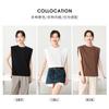 [Hengjia CF] Camiseta sin mangas de algodón fresca de secado rápido con hombro de ángulo recto para mujer