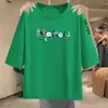 Camiseta de manga corta a media manga para mujer de comercio exterior transfronterizo, talla grande holgada para mujeres de talla grande, disimula la barriga y oculta la grasa, top adelgazante de manga media