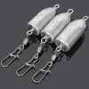 Venta al por mayor de fábrica accesorios para equipo de pesca conector de ocho anillas plomada tipo bala colgante plomada de doble anilla tipo bala plomada para pesca Sanda