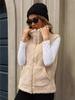 2024 Flash Velvet Cross-border Ropa de Mujer Europa y América Otoño e Invierno Nuevo Cárdigan con Cremallera Chaqueta Suelta de Cuadros de Diamantes Chaleco de Felpa