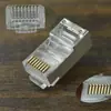 Exportación Directa de Fábrica RJ45 Chapado en Oro Ultra-Cinco Blindado Cabezal de Cristal/Carcasa de Cobre/Carcasa de Hierro 8P8C Cabezal de Cristal