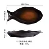 Plato Cerámico Creativo con Forma de Pez Estilo Japonés Plato de Pescado para Uso Doméstico, Plato de Pescado para Cocinar Pescado al Vapor, Plato Grande Ovalado para Pescado Vajilla
