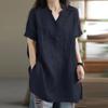 Ropa de mujer de comercio exterior europea y americana de primavera y verano transfronteriza estación independiente wish algodón y lino chaqueta color liso hebilla retorcida moda corta tendencia