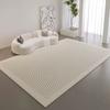 Alfombra de Cachemira de Imitación de Estilo Simple, Totalmente Cubierta de Área Grande, Manta Fácil de Secar para Sofá Mesa de Centro, Alfombra Doméstica Resistente a las Manchas para Sala de Estar