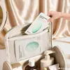 Bolsa de maquillaje de gran capacidad, estilo imitación Hua Yao, popular en línea, neceser portátil, estuche de maquillaje de viaje, venta al por mayor de fabricante de cosméticos
