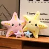 Almohada de Estrella de Mar de Dibujos Animados, Peluche Pequeño de Estrella Colorida, Adorno Colgante Pequeño, Muñeco, Accesorio para Fotos