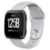 Para Pulseira Fitbit Versa 1ª/2ª Geração Oficial Respirável de Pulso Cor Sólida Fivela de Unha Pulseira de Silicone