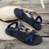 Sandalias Casuales de Mujer Transpirables de Verano 2025, Versátiles, Talla Grande, Punta Redonda, Planas, Suela de Goma Antideslizante
