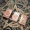 Cruz de tarot com folha de ouro comércio exterior transfronteiriço tarot conjunto completo de impressão colorida cartão de jogo de tabuleiro à prova d'água plástico manual