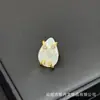 Anillo Nuevo Estilo con Incrustaciones de Concha Natural, Moderno y Único, Joyería de Estilo Lujo Ligero Europeo y Americano, Diseño Abierto Ajustable, Venta al por Mayor