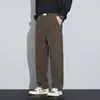 Calças largas masculinas fluidas 2026 primavera soltas retas esportivas casuais calças masculinas da moda primavera