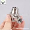 Acero inoxidable 304 codo terminal de doble manguito para tarjeta Estándar Nacional ZG fuente de aire para instrumento tubería de cobre conexión de ángulo recto RC 90 grados curvatura de paso NPT