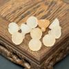Jade Dongling natural tallas de loto 12*11 mm pulsera collar pendientes hechos a mano diy material para horquilla antigua venta al por mayor
