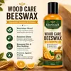 Kineshinex Agente de Cuidado con Cera de Abejas para Muebles de Madera 120ml Nutrición Protección Pulido y Renovación de Superficies de Madera Adecuado para Mesas y Sillas