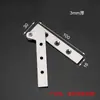 Bisagra Giratoria de Acero Inoxidable de 360 Grados, Bisagra de Pico de Gallo en Forma de 7, Bisagra Recta Superior e Inferior para Puerta de Madera, Bisagra Giratoria Oculta