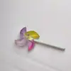 Chaveiro Pingente Moinho de Vento Pequeno Doce de Acrílico Colorido Gradiente Estilo Primavera Acessórios para Joias DIY