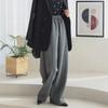 Calça Casual Feminina Nova Estilo Japonês Outono e Inverno Petite Formato Cimitarra Solta Emagrecimento Versátil Cor Sólida Calça Longa