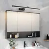 Luz frontal de espejo LED, instalación sin taladro para baño, luz de gabinete de espejo de baño estilo nórdico, luz frontal para cuadros de pasillo de hotel