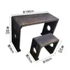 Mesa de cítara antigua de madera de paulownia quemada mesa de resonancia para cítara taburete para mesa de cítara de madera maciza mesa de cítara para estudios chinos mesa de caligrafía mesa de cítara