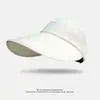 Sombrero Solar de Alta Gama y Protección UV para Exteriores para Hombre Verano Seda de Hielo Top Abierto Todo en Uno Transpirable para Mujer Cola de Caballo