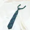 Gravata Estilo Preppy Uniforme Estudantil Estilo Japonês Listrado jk/dk Grátis Camisa Vermelha Cinza Azul Acessórios de Uniforme Masculino e Feminino