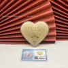 Amor no Dia dos Namorados Chinês Peça de Ouro em Forma de Coração 52mg Ouro Puro 999 Presente de Dia dos Namorados Chinês Ouro Casca d'Água Atacado