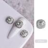 Broca de unha Internet Celebridade Explosiva Diamante Jóias Cor Mágica AB Liga Diamante Luz Luxo Super Flash Gota D'água Broca Quadrada Decoração de Unhas