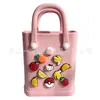 Em estoque 2026 Vendedor quente da Amazon Bolsa tote com furos fofa DIY bolsa de praia eva bolsa de gelatina mini atacado disponível