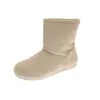Botas de Nieve Cortas Multicolor para Mujer, con Terciopelo Plus, Engrosadas, Zapatos de Algodón Cálidos, 2026, Suela Suave, Antideslizantes, de Poner, Protección contra el Frío