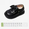 Zapatos de Cuero para Niñas Snuffy, Nuevo Otoño 2026, Zapatos Individuales para Bebés Niñas Pequeñas con Lazo de Princesa, Suela Suave Antideslizante