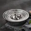 Bol de Cocina Engrosado de Acero Inoxidable 304 para Batir Huevos, Amasar Masa, Preparar Ingredientes, Bol de Sopa Casero, Bol de Arroz y Plato para Servir