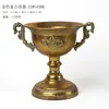 Vaso Clássico com Pé Alto Suporte para Flores Vaso de Flores Arte em Ferro Envelhecido Retrô Estilo Europeu Urna de Flores para Casamento Adereço para Fotos