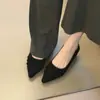 2026 Nuevo Estilo Zapatos de Boca Baja Individuales para Mujer Zapatos Planos de Punta Fina Estilo Coreano Versátiles Otoño Suela Suave Zapatos de Trabajo Zapatos para Mujer Zapatos de Banquete