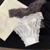 "Encuentro Romántico Francés" Sexy Braguitas de Encaje con Cintura en V para Mujer, Transpirables de Satén de Cintura Baja Pura Deseo