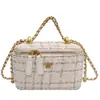 Mini bolso de cadena de rombos para mujer 2023 nuevo bolso de terciopelo bolso de hombro bandolera bolso de mano entrega de una sola pieza