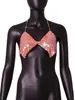 AYJ Amazon 2026 Nueva Ropa Femenina Transfronteriza Europea y Americana Camisola Metálica Sexy de Lentejuelas para Fiesta en Discoteca Ropa de Exterior Y20