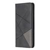 Adequado para Sony Xperia 8 Celular Capa de Couro XZ5 Porta-Cartão de Sucção Carteira Prismática Xadrez Cor Contraste