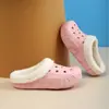 Nuevos Zuecos Mayoristas Otoño e Invierno para Interiores y Exteriores, Zapatillas Planas Cómodas Antideslizantes de Algodón para Parejas con Tacto Suave, Modernas