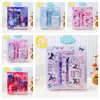 Set de Regalo de Papelería de Dibujos Animados Sanrio Kuromi Melody Cartera para Monedas Estudiante Caja para Bolígrafos Combinación Útiles Escolares