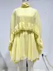 Otoño/Invierno 2026 Nuevo Transfronterizo Europeo y Americano Temperamento Elegante Vestido de Gasa Moda Camisola Interior Conjunto de Dos Piezas