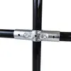 Conector de unión de tubería redonda de acero inoxidable de 20/25/32 mm, clip de fijación móvil de 6 puntos para tubería de hierro, tubería galvanizada, tubería de acero