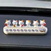 Letrero de Estacionamiento Temporal para Coche Gato de la Suerte para Niñas, Placa de Número de Teléfono Móvil para Coche, Adorno Decorativo