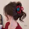 Pinza de Tiburón de Alta Gama Coreana Pasador para el Cabello Parte Trasera de la Cabeza Peinado Recogido Color Sólido Pinza para el Cabello Linda Accesorios para el Cabello de Verano para Niña Mujeres