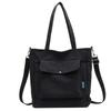 Bolsa Tote al por Mayor para Mujer, Bolsa de Lona de Color Sólido de Gran Capacidad, Bolso Cruzado de Hombro Casual Simple y Elegante, Bolso de Mano