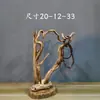 Adornos de Talla de Raíz de Ciprés de Acantilado de Taihang, Tallas de Madera Natural de Forma Libre de Guanyin y Maitreya, Artículos de Regalo, Artesanías de Madera Añeja