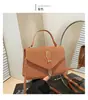 Moda Retro Simple Elegante Bolso Pequeño Cuadrado Bolso de Mano 2025 Invierno Nuevo Estilo Bolso de Celebridad de Internet Bolso de Hombro Bolso Cruzado