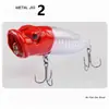Conjunto de Iscas Artificiais para Pesca em Água Salgada para Pesca de Superfície com Técnica de Arremesso Longo para Capturar Robalos
