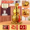 Bagua Nueve Tortugas Calabaza de Medicina Celestial Adorno Fortuna y Prosperidad Manualidades para el Hogar Colocación en Sala de Estar Adorno de Escritorio de Oficina Fabricante